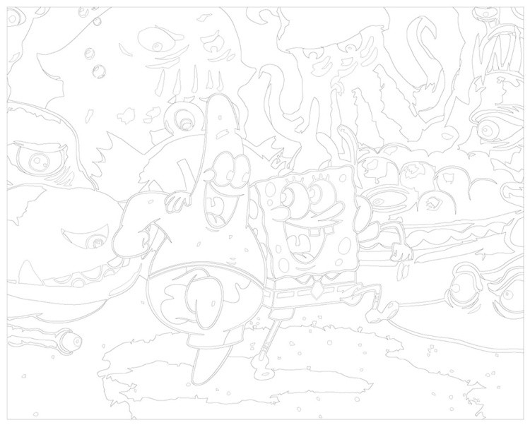 Картина по номерам «Губка Спанч Боб и Патрик 3» — картинка 3