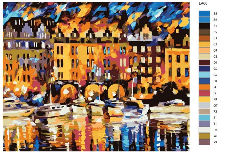 Картина по номерам «У причала» — картинка 2