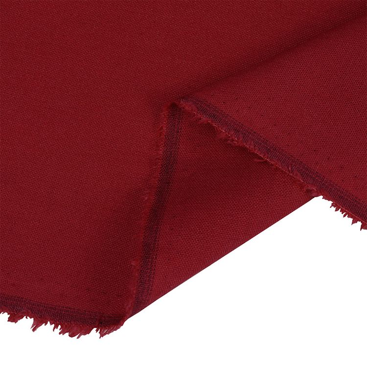 Ткань льняная, 200 г/м², 5 м x 140 см, цвет: красный, TBY — картинка 5