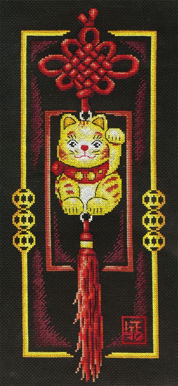 Набор для вышивания «Золотой котик»