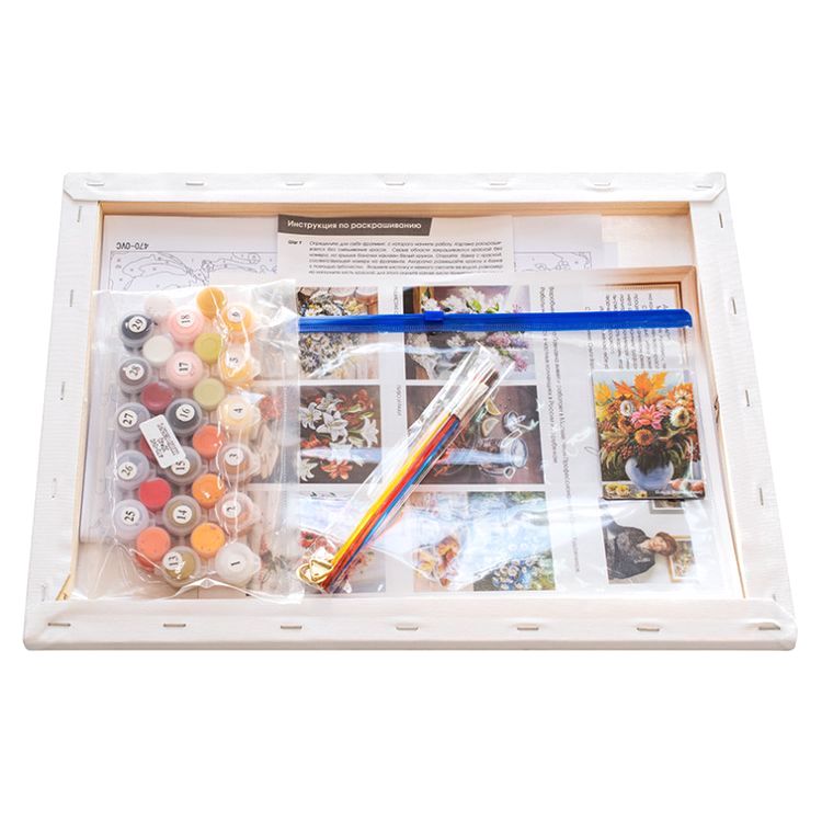 Картина по номерам «Осенние цветы» — картинка 3