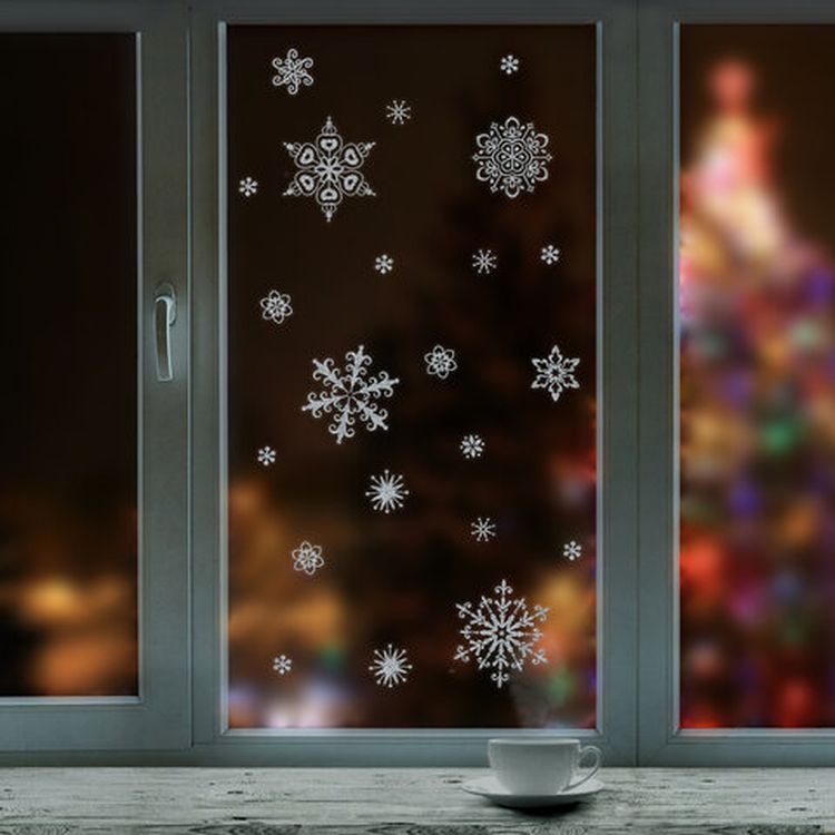 Украшение для окон и стекла «Снежинки объемные 3»