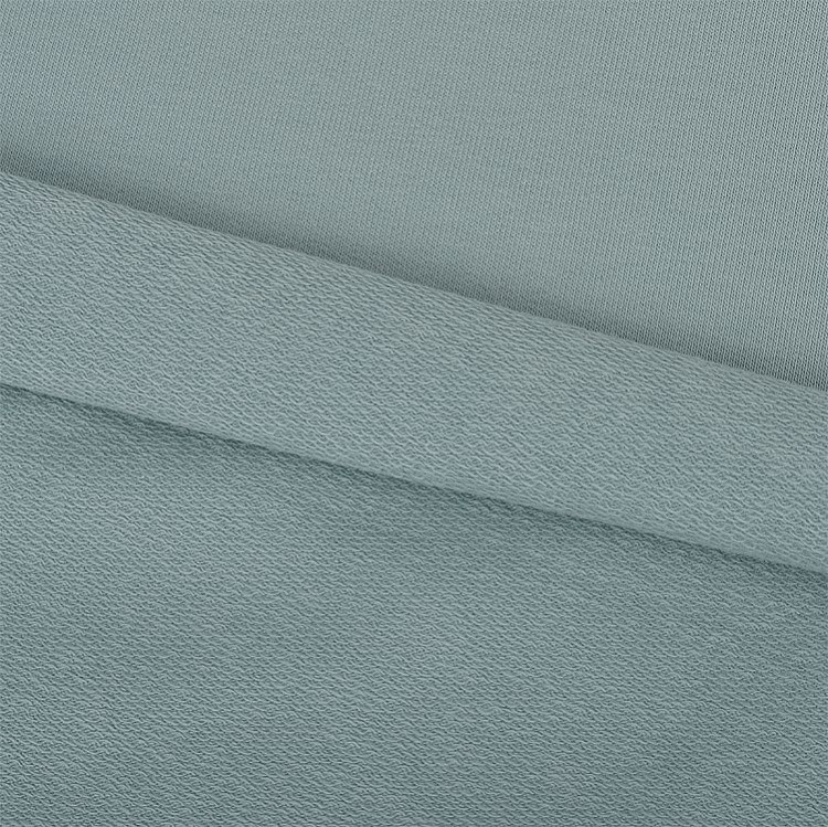 Ткань трикотаж Футер 2х нитка, петля, с лайкрой, 6 м, ширина 180 см, 240 г/м2, цвет: ниагара, TBY — картинка 5