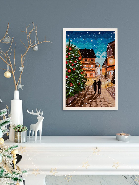 Алмазная вышивка «Рождественская прогулка» — картинка 3