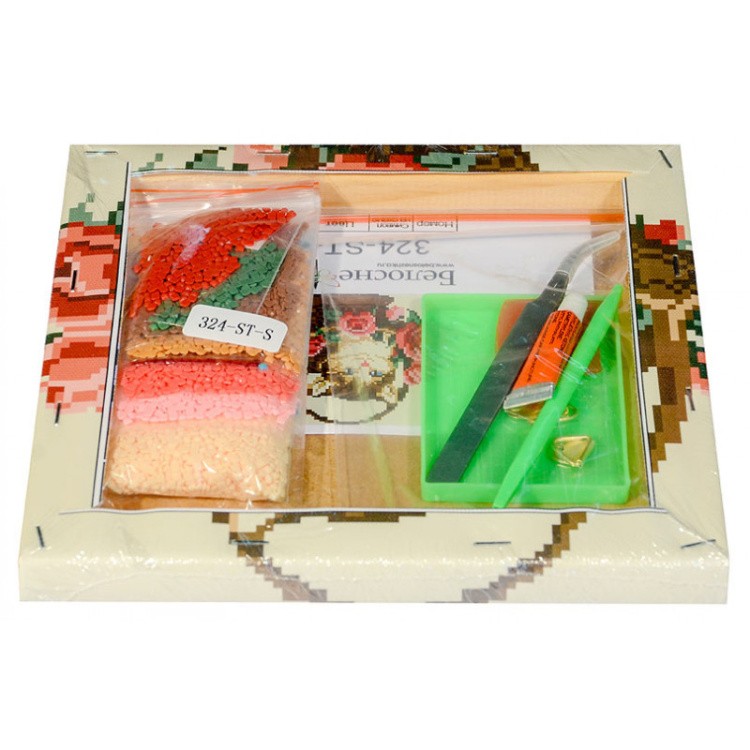 Алмазная вышивка «Котёнок в корзинке» — картинка 3