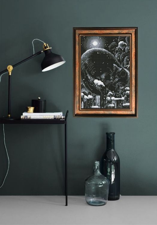 Алмазная вышивка «В зимнем саду» — картинка 6