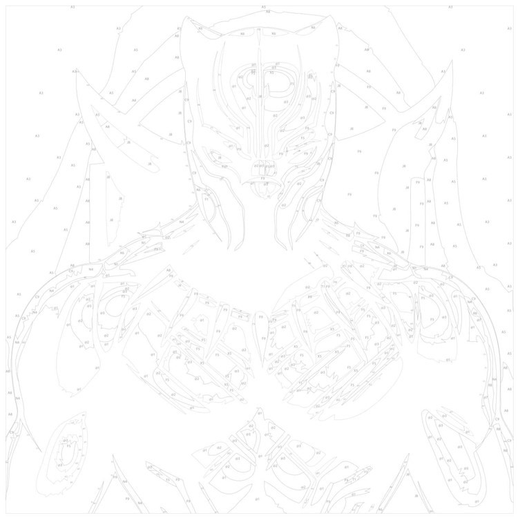 Картина по номерам «Черная пантера портрет» — картинка 3