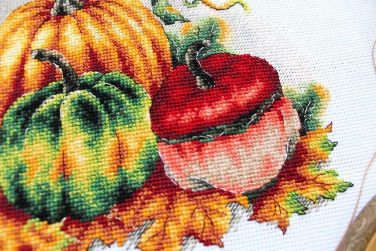Набор для вышивания «Разноцветные тыквы» — картинка 4