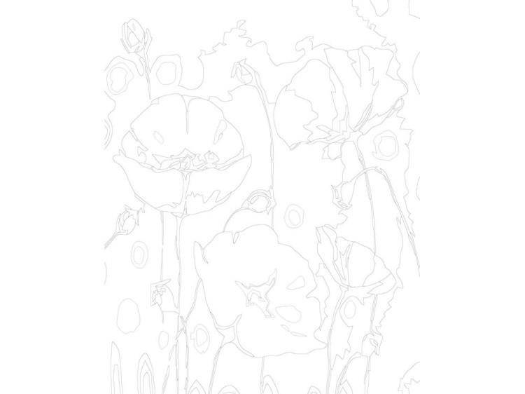 Картина по номерам «Красные и белые маки» — картинка 3