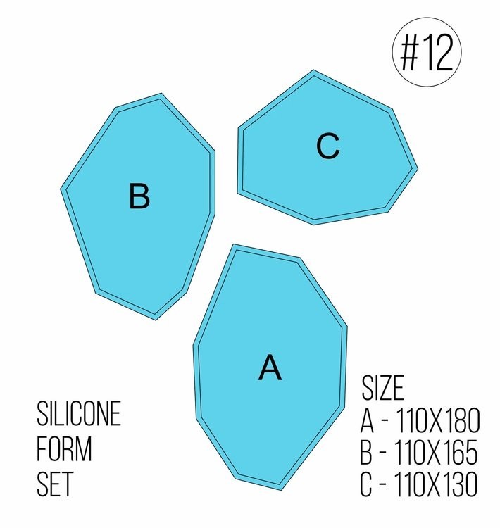 Набор силиконовых форм «Кристалл», модель №12 — картинка 2