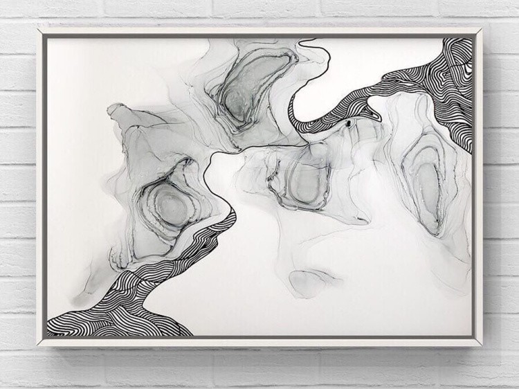 Алкогольные чернила белые (White Mixativ) 20 мл, Craft Alcohol INK — картинка 6