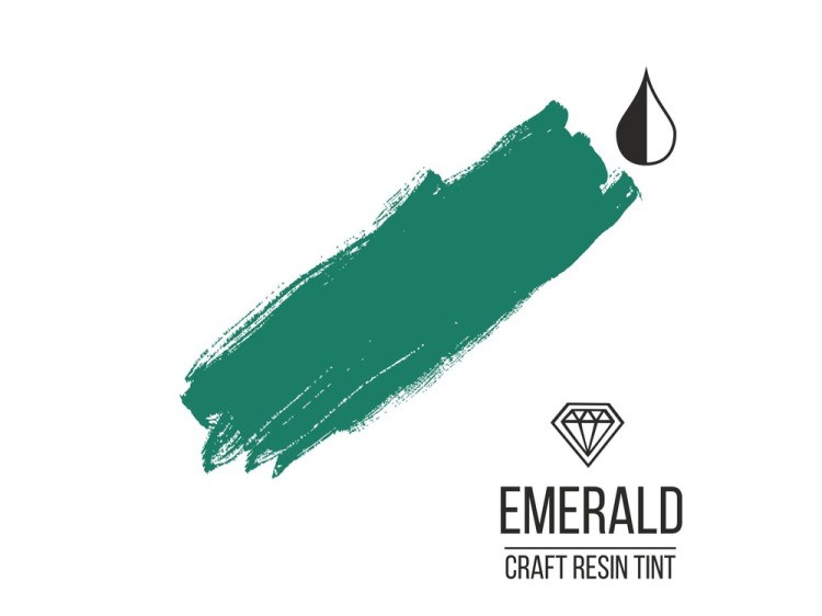 Краситель для смолы и полимеров изумрудный 10 мл, CraftResinTint — картинка 2