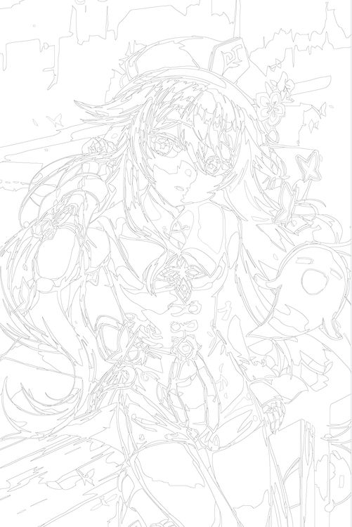 Картина по номерам «Genshin Impact Геншин Импакт: Ху Тао 2» — картинка 3