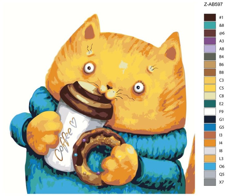 Картина по номерам «Милый котенок» — картинка 2