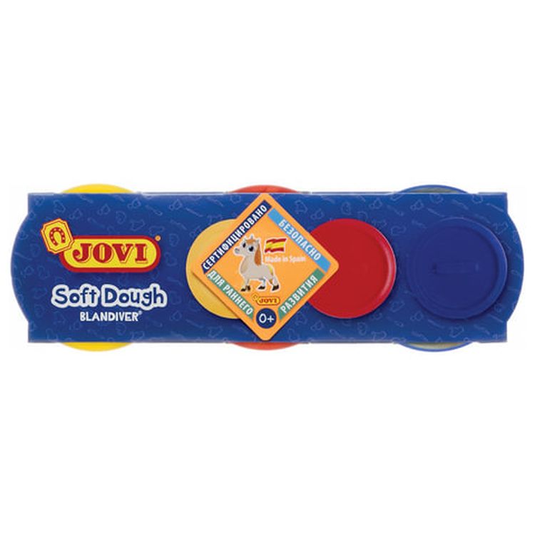 Пластилин на растительной основе «Blandiver» JOVI (Испания), 3 цвета, 330 г — картинка 3