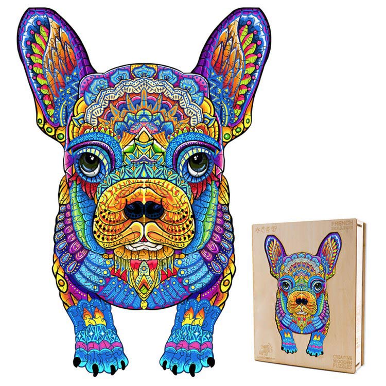 Деревянные пазлы «Смелый Бульдог M», Woodbests — картинка 3