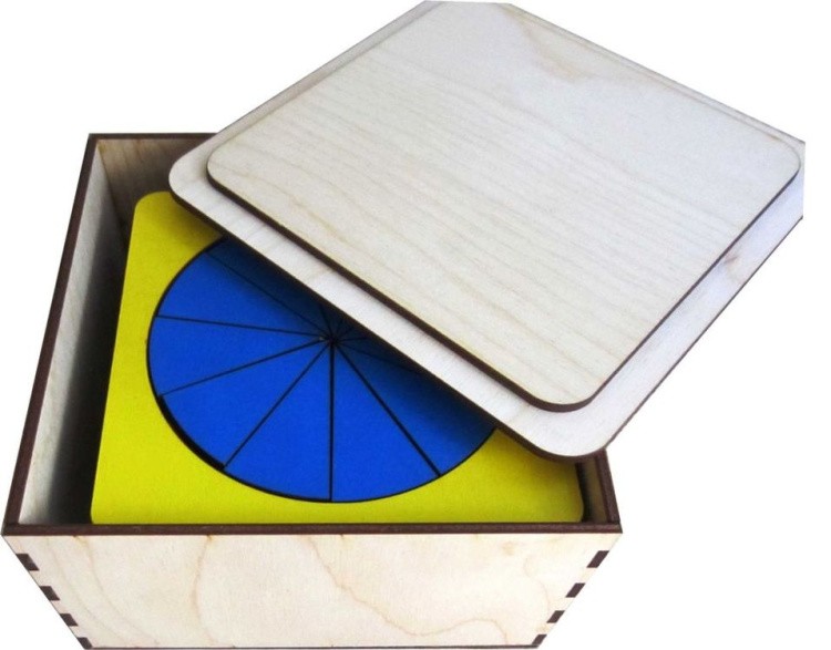 Развивающее пособие из дерева. «Дроби» (3 уровня) — картинка 2