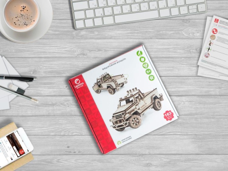 Конструктор из дерева «Внедорожник Кондор», Lemmo — картинка 7