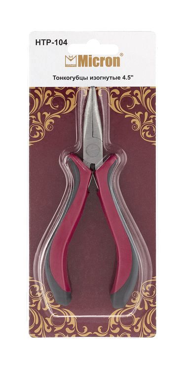 Тонкогубцы изогнутые 4,5 см, Micron — картинка 3