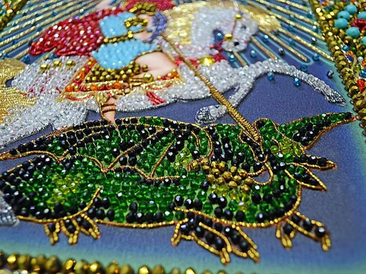 Набор вышивки хрустальными камнями «Святой Георгий Победоносец» — картинка 5