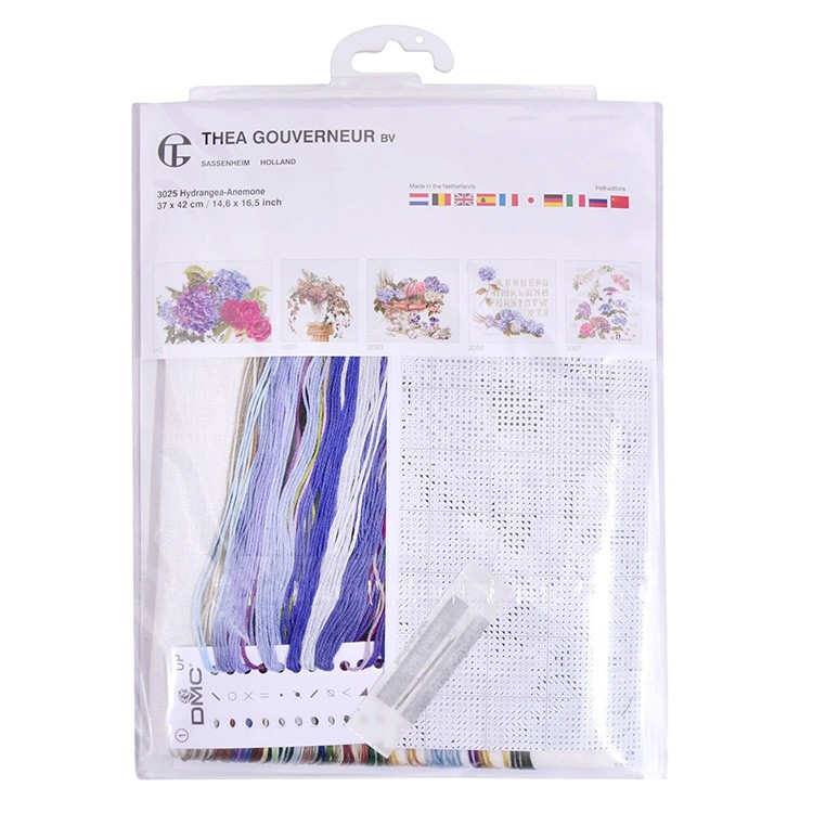 Набор для вышивания «Гортензия и анемоны» — картинка 4