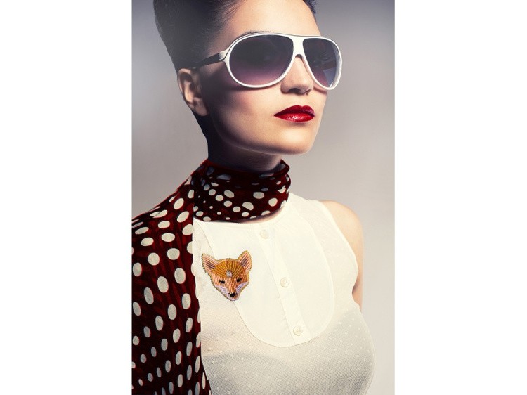 Набор вышивки бисером «Брошь Лисий свет» — картинка 3