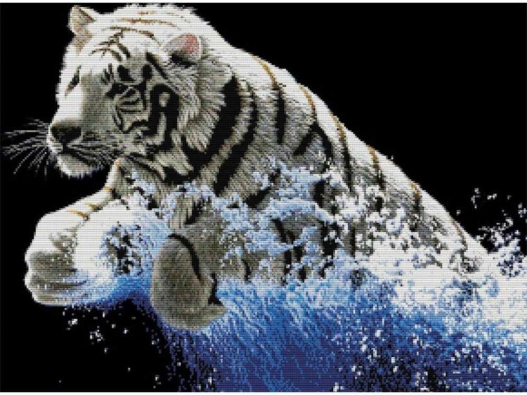 Набор для вышивания «Белый тигр»