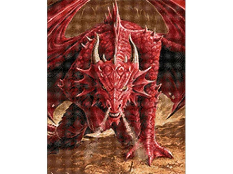 Алмазная вышивка «Ярость дракона» — картинка 3