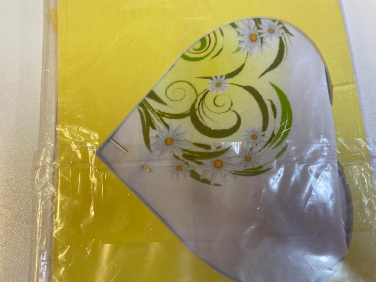 УЦЕНКА. Набор для вышивания «Ромашки - сердце» (порвано паспарту) — картинка 2