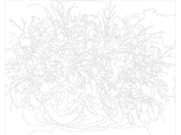 Картина по номерам «Ваза с цветами» — картинка 3