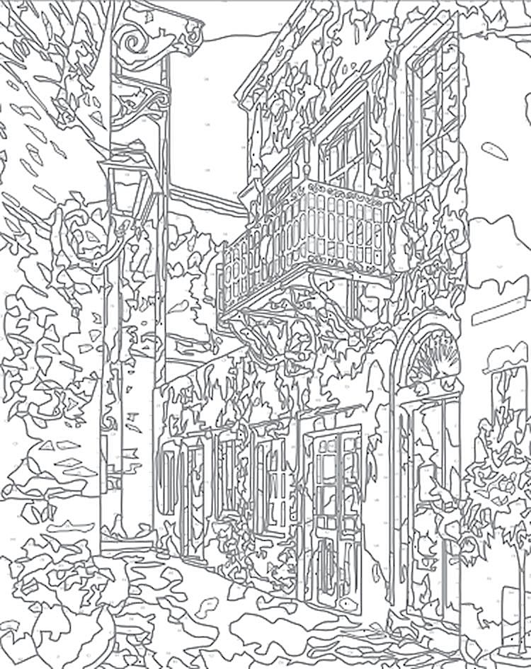 Картина по номерам «Летняя улица» — картинка 2