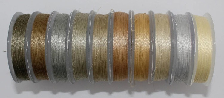 Нить для бисера Tytan 100 Микс1 бежево-серый 100 м (10 шт.) — картинка 2