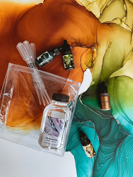 Сет алкогольных чернил № 5, Kamenskaya Ink — картинка 2