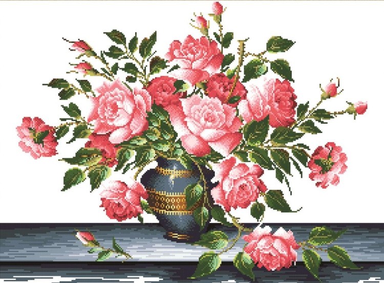 Набор для вышивания «Натюрморт с розами»