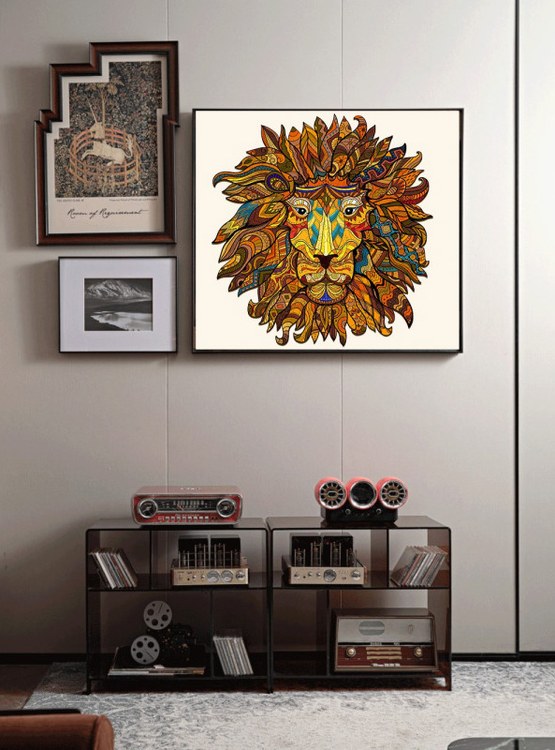 Деревянные пазлы «Царь Зверей XL», Woodbests — картинка 7