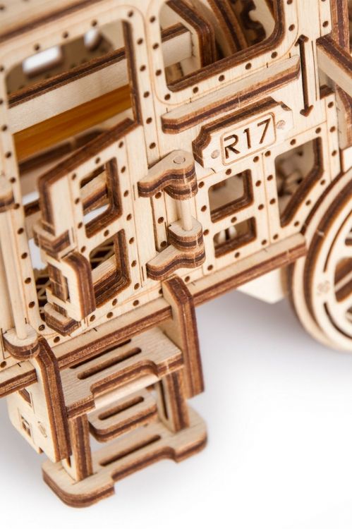 Конструктор из дерева «Локомотив R17 с рельсами», Wood Trick — картинка 7