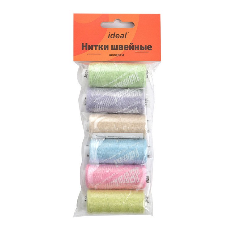 Набор бытовых ниток 40/2 Ассорти №5 (6 шт.) — картинка 2