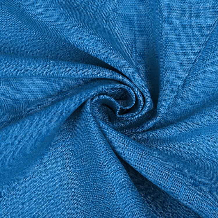 Ткань льняная, 190 г/м², 5 м x 140 см, цвет: океан, TBY