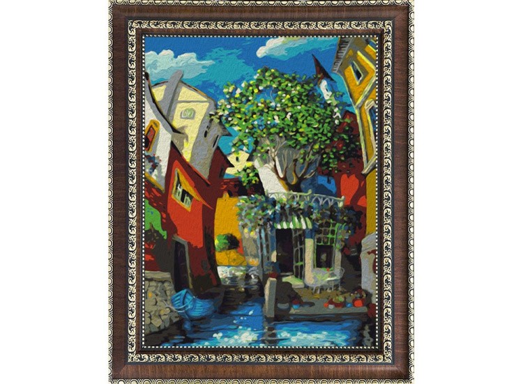 Картина по номерам «Венецианский дворик» — картинка 2