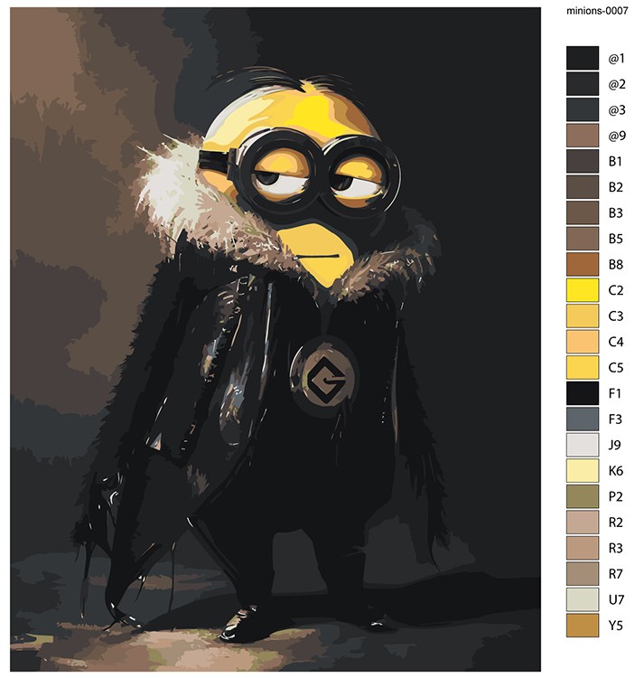 Картина по номерам «Миньоны дракула, мульт Гадкий я 40х50» — картинка 2