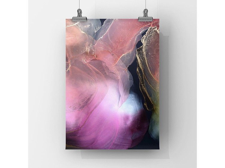 Бумага для рисования алкогольными чернилами, 25x35 см, 5 шт. Art Ink Plastik Black — картинка 3