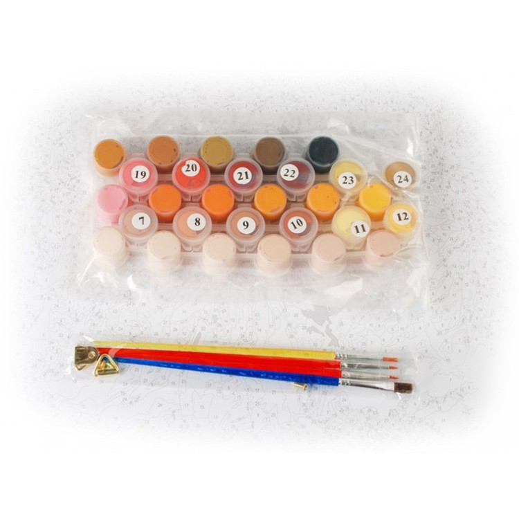 Картина по номерам «Подсолнухи и калина» — картинка 3