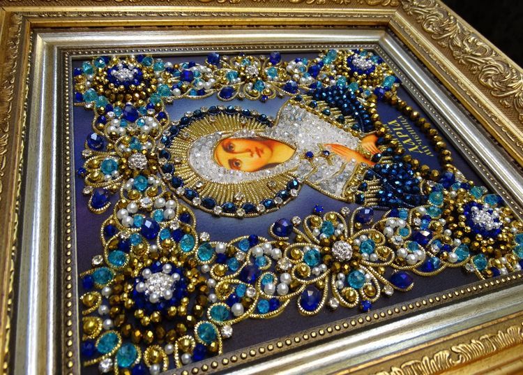 Набор вышивки хрустальными камнями «Святая Дарья» — картинка 12