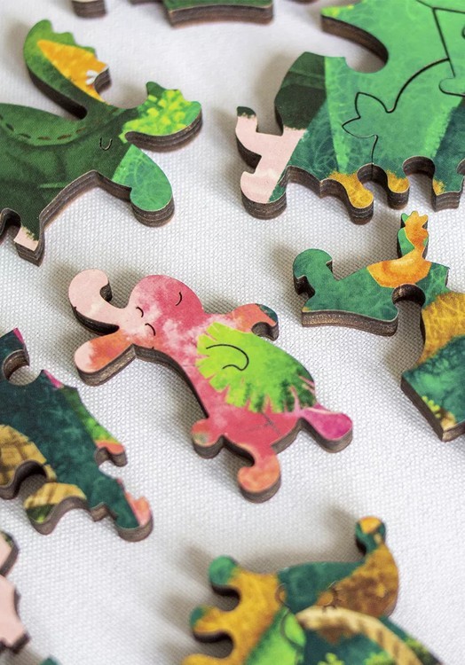 Деревянные пазлы DAVICI «Зеленый медведь» — картинка 6