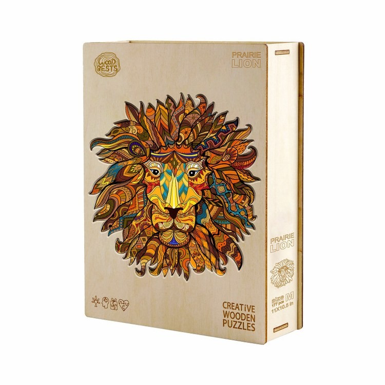 Деревянные пазлы «Царь Зверей S», Woodbests — картинка 5