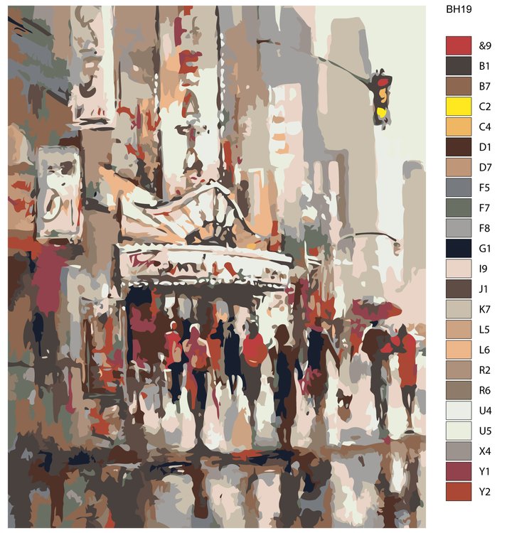 Картина по номерам «Премьера» — картинка 2