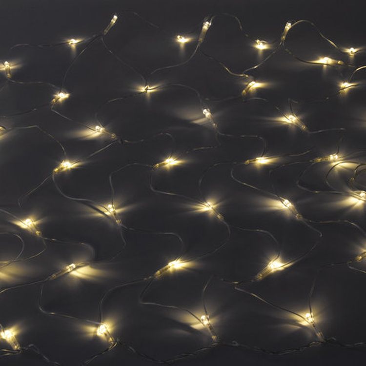 Электрогирлянда светодиодная «Сеть», 120 ламп, 1,5х1 м, цвет: теплый белый — картинка 6