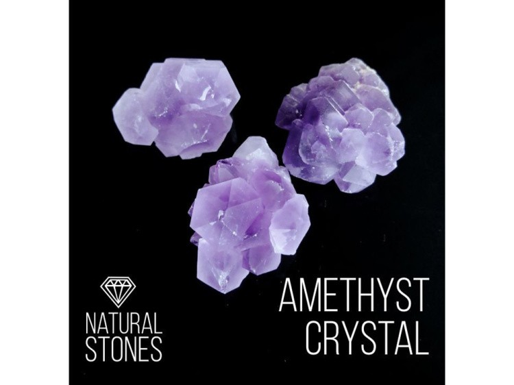Натуральный кристалл аметиста Amethyst crystal (фракция 30-50 мм), 100 г