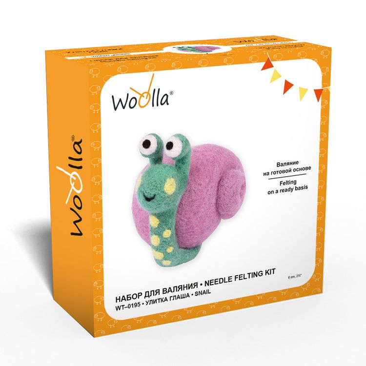 Набор для валяния «Улитка Глаша» — картинка 3