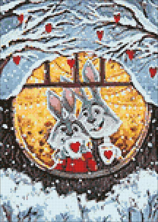 Алмазная вышивка «Заячий уют» — картинка 2